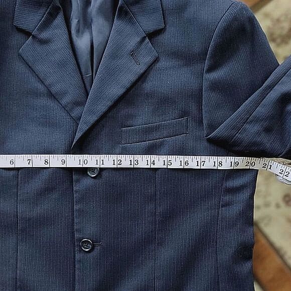 Pronto-Uomo navy pinstripe sport coat - Picture 8 of 10